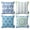 Blue/Cyan/Green, variant on Phantoscope Outdoor Throw Pillows, Waterproof Boho Geometric Decorative Pillows, Floral Patio Accent Pillows, Yellow/Green, 18 x 18 in, Set of 4
