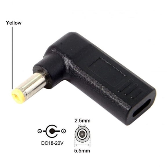 Chenyang CY USB 3.1 Type C USB-C to DC 20V 5.5 2.5mm Adapter PD Emulator Trigger 90 Degree Angled Adapter