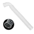 thumbnail image 4 of Washing Machine Drain Hose, 15mm ID 165mm Length Elbow Corrugated Pipe White, 4 of 7