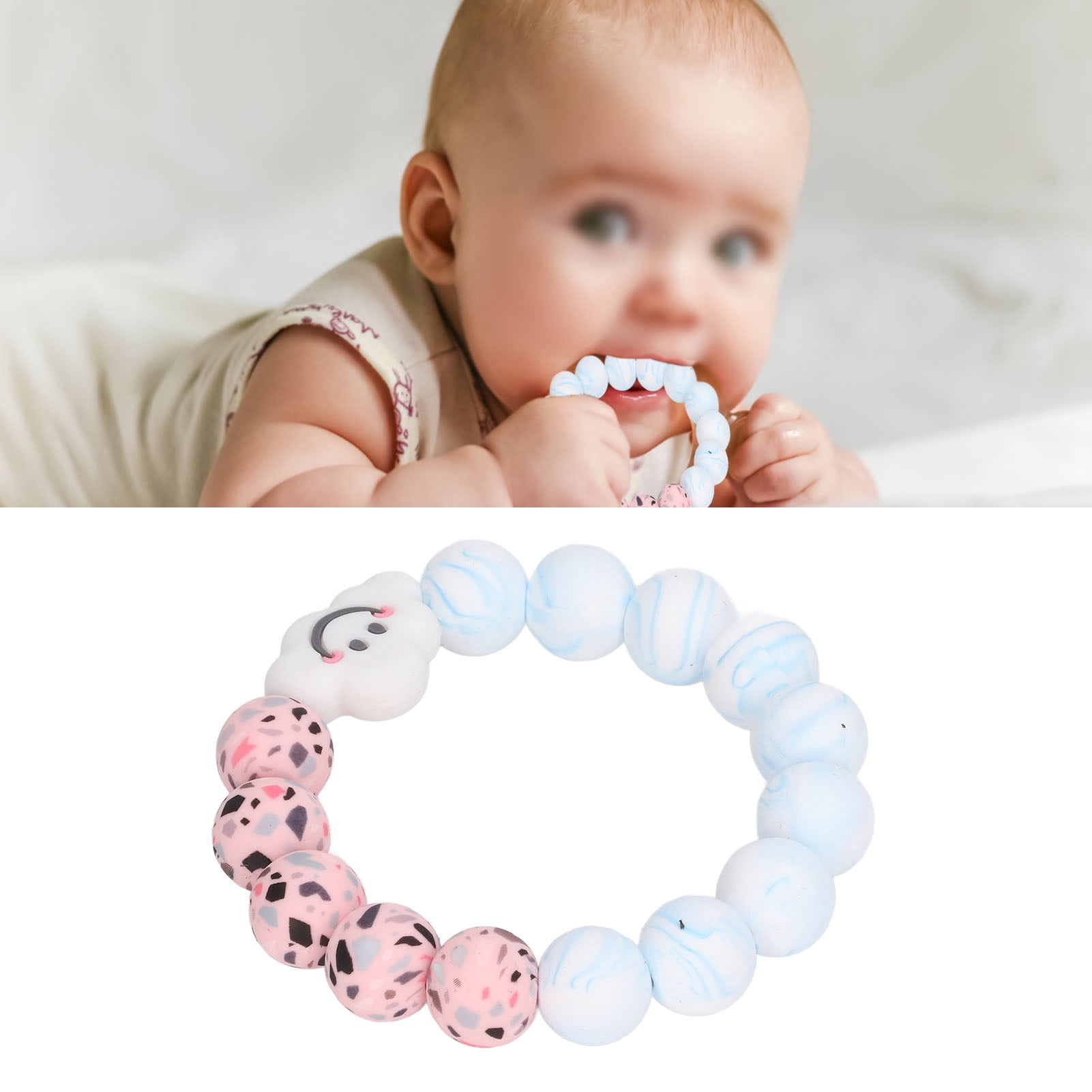Anneau De Dentition Bébé En Silicone Souple - Télécommande Ludique Sans BPA - Facile à Laver