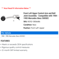 thumbnail image 2 of Front Left Upper Control Arm and Ball Joint Assembly - Compatible with 1984 - 1985 Mercedes-Benz 500SEC, 2 of 2