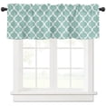 thumbnail image 2 of Cyan Turquoise Morocco Small Curtain Rod Pocket Short Curtains Half Drapes Partition Cabinet Door Window Curtains Home Decor, 2 of 6