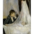 thumbnail image 2 of Morisot, Berthe 15x17 White Modern Wood Framed Museum Art Print Titled - The Cradle - Le berceau, 2 of 4