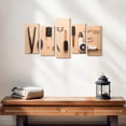 thumbnail image 2 of Elephant Stock Hair Salon Accessories Wall Art - Horizontal Multi Panel Canvas - Lobby Wall Decor - Fashion And Beauty Multi Panel - Orange And Gray Decor - 25" x 12", 2 of 4