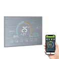 thumbnail image 3 of Termostato Inteligente WiFi 95-240V con Control por Voz y App, 6 Programas Diarios, Pantalla LCD con Luz de Fondo, Monitoreo de Humedad e Índice UV, Compatible con Amazon Echo/Google Home/Tmall, 3 of 6
