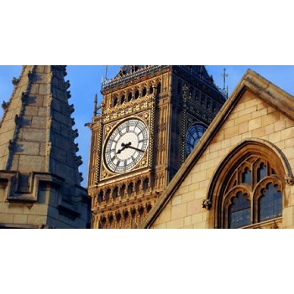 Famous Big Ben Clocktower London England Great Britian Canvas Art - Kymri Wilt  DanitaDelimont (38 x 21)