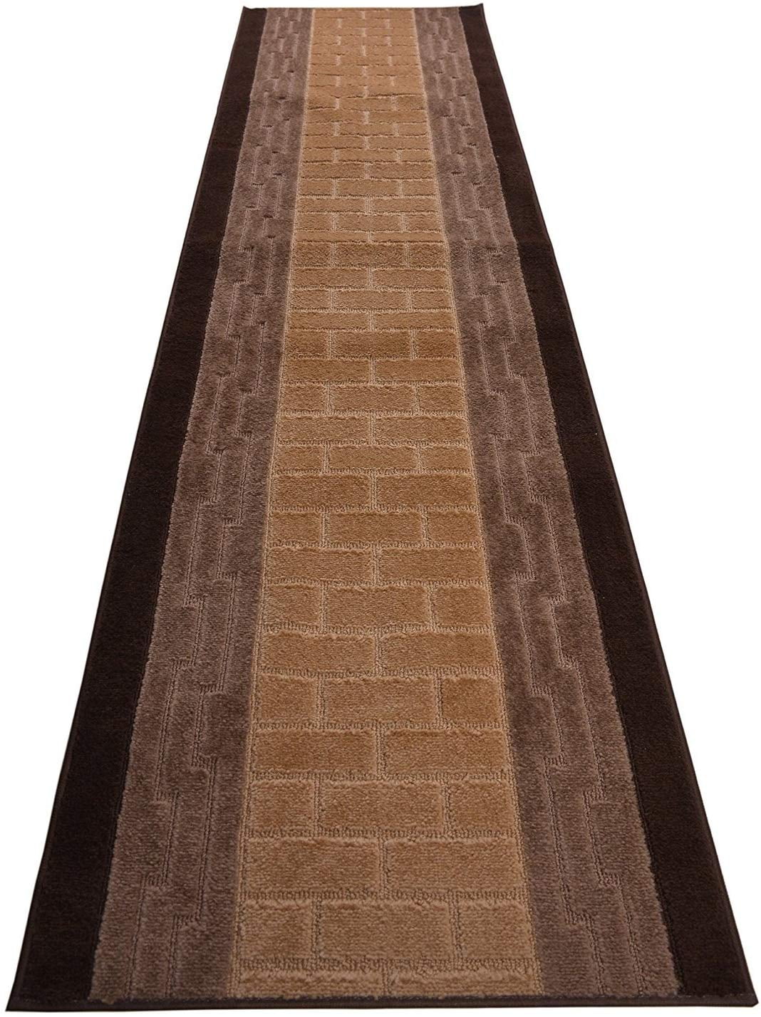 Custom Size Runner Rug Brick Design Runner 26 Inch Wide Pick Your Own