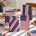 thumbnail image 1 of Linnome Independence Day Star Themed Snack Stand Up Pouch Party Sealing Sticker Paper Bag Decor Random Patterns Multicolor 17.7x12x8cm, 1 of 7