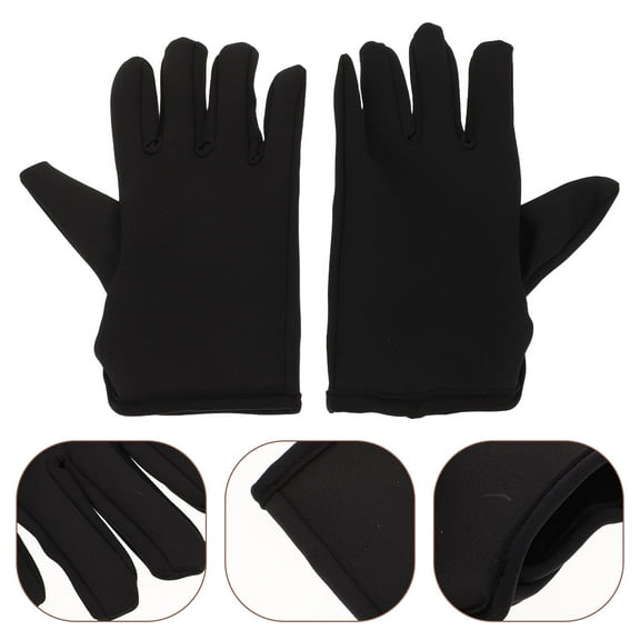 HEANUJJ Black Styling Gloves for Curling Hair 1 Pair Hair Styling Accessories