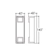 thumbnail image 2 of BMW5171800L30MVTG-AFX-Beaumont - 14.75 Inch 19W 1 LED Outdoor Wall Sconce-Textured Grey Finish, 2 of 2