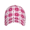 thumbnail image 2 of Yiaed Plaid Heart Print Cap Adjustable Size for Running Workouts and Outdoor Activities All Seasons, 2 of 5