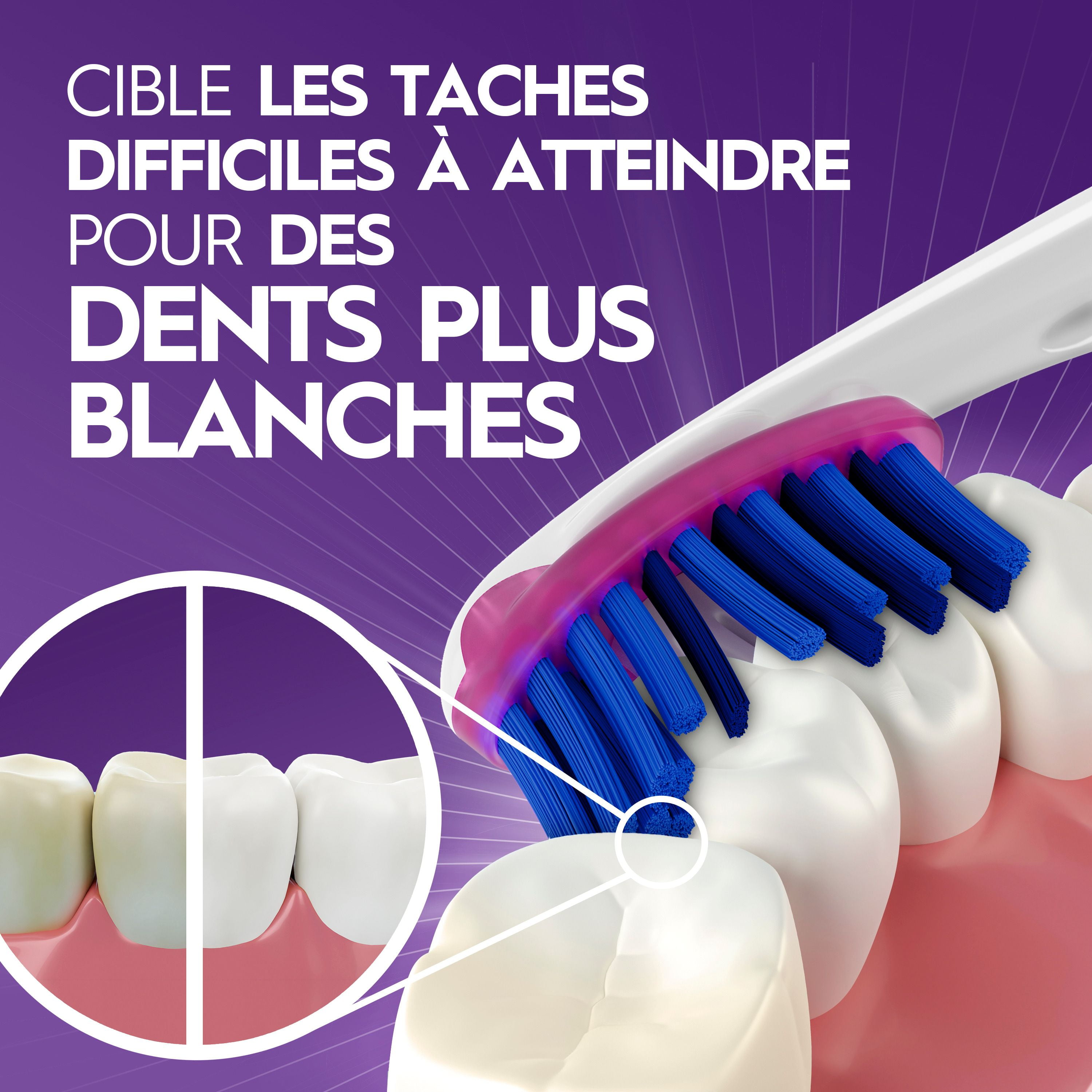 Brosse à dents manuelle au charbon Oral-B Pro-Flex, souple 4 unités