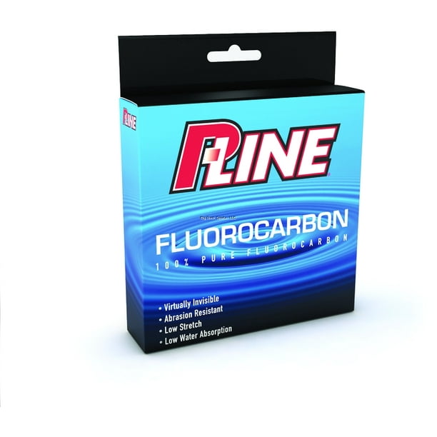 PLine Soft Fluorocarbon Fishing Line 250Yd 25Lb, Clear