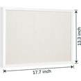 thumbnail image 2 of 13.3"x17.7" inch Bulletin Board with Linen, White Wood Style Frame, with 10 Pushpins, Linen Cork Board, Ideal for School, Home & Office, 2 of 6