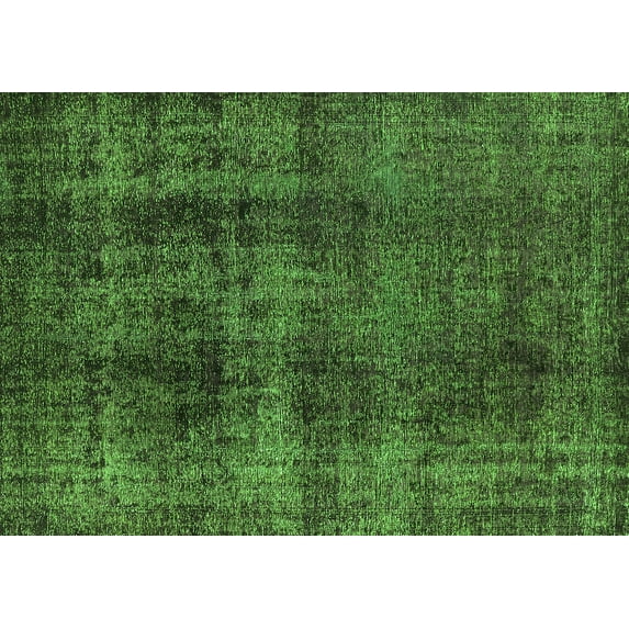 Ahgly Company Indoor Rectangle Oriental Green Industrial Area Rugs, 8' x 12'