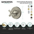 thumbnail image 4 of Kingston Brass KS4035AX Restoration Single-Handle Six-Way Diverter Valve with Round Trim Kit in Oil Rubbed Bronze, 4 of 5