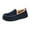 Navy, variant on VONMAY Men's Moccasin Slippers Fuzzy House Shoes Memory Foam Indoor Outdoor
