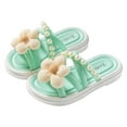 thumbnail image 3 of Akiihool House Shoes for Girls Indoor Summer Kids Lightweight Soft Non-Slip Slides Slippers Comfy Sandals for Toddler Girls (Green,10), 3 of 7