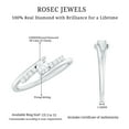 thumbnail image 5 of Rosec Jewels Natural Diamond Promise Ring for Women - Bypass Ring - HI-SI Quality - Ready to Gift for Valentines Day, 925 Sterling Silver, US 4.50, 5 of 8
