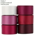 thumbnail image 1 of CHUANK  Premium Polyester Satin Ribbon Set - 6 Assorted Colors (Orange  Pink  Red  Green  Blue  Yellow)  1”” x 5yd Each  Total 30 Yards - For DIY Crafts  Gift Wrapping & Wedding Decoratio, 1 of 7