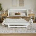 thumbnail image 5 of AFI Tucson Queen Murphy Bed Chest with 6" Mattress, Drawer & Charger, White, 5 of 20