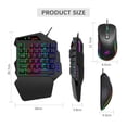 thumbnail image 4 of One Handed Gaming Keyboard And Mouse Combo V500 RGB Gaming Keypads And J300 Gaming Mouse Gaming Keypad Wired Gaming Keyboard with 2 USB Ports And Gaming Mouse, 4 of 5