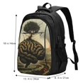 thumbnail image 5 of Salouo Surreal Brain Tree Pattern Extra Large Travel Laptop,Backpack with USB Charging Port College Backpack Business Work Bag Casual Daypack Fits for Men & Women, 5 of 7
