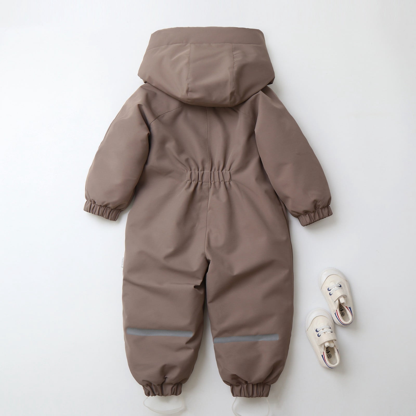 KAUOD Boys Girls One Piece Snowsuits Fleece-Lined Hooded Insulated Ski Jumpsuits Front Pockets Side Zipper Snowboard Suits