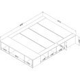 thumbnail image 5 of Pemberly Row Lit Grand Flexible en Bois avec Rangement et Paniers, Blanc Pur, 5 of 5