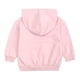 thumbnail image 2 of Gibobby Sudaderas con capucha Unisex para niños y niñas, sudaderas básicas de manga larga sólida con bolsillo, jerséis, ropa de otoño superior(Rosa, 6-7 Años), 2 of 3