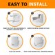 thumbnail image 5 of Soporte de Pared Bangcheer Blanco con Organizador de Cables para TP-Link Deco X20 X60 X50 X55 WiFi 6, 5 of 9