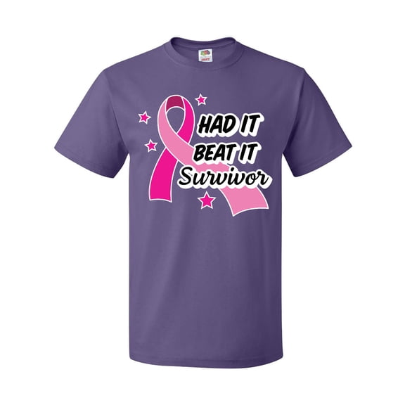 Inktastic Breast Cancer Awareness Had it Beat it Survivor T-Shirt