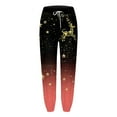 thumbnail image 4 of Dexiang Womens Christmas Printed Plus Size Sweatpants,Causal Drawstrings Black Lounge Pants,Comfy Joggers for Women with Pockets Red2 L, 4 of 4