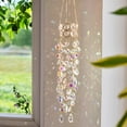 thumbnail image 2 of Hanging Window Garden Crystal Sun Catcher, Gold-Plated Sun Catcher for Indoor and Outdoor Decoration, Light Catcher, Party Crystals (Aurora), 2 of 11
