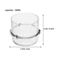 thumbnail image 2 of GOOHOCHY 2Pcs Juicer Blender Cup Lid Transparent Plastic Accurate Measurement Replacement Lids, 2 of 8