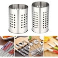 thumbnail image 5 of Stainless Steel Cooking Utensil Holder, Kitchen Utensil Drying Cylinder, Spoon Holder, Cooking Utensil Organizer for All Kitchens, 5 of 7