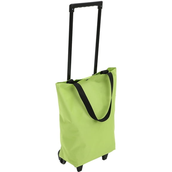 HOMEMAXS Shopping Trolley Tote Bag Pull Handle Wheeled Tote Bag Portable Foldable Shopping Cart with Wheels