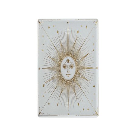 IAUYY Retardant PC Material Duplex Outlets Switch Plate Covers Easy DIY Installation with Screws Light Switch Cover Plate Featuring Gold Accents