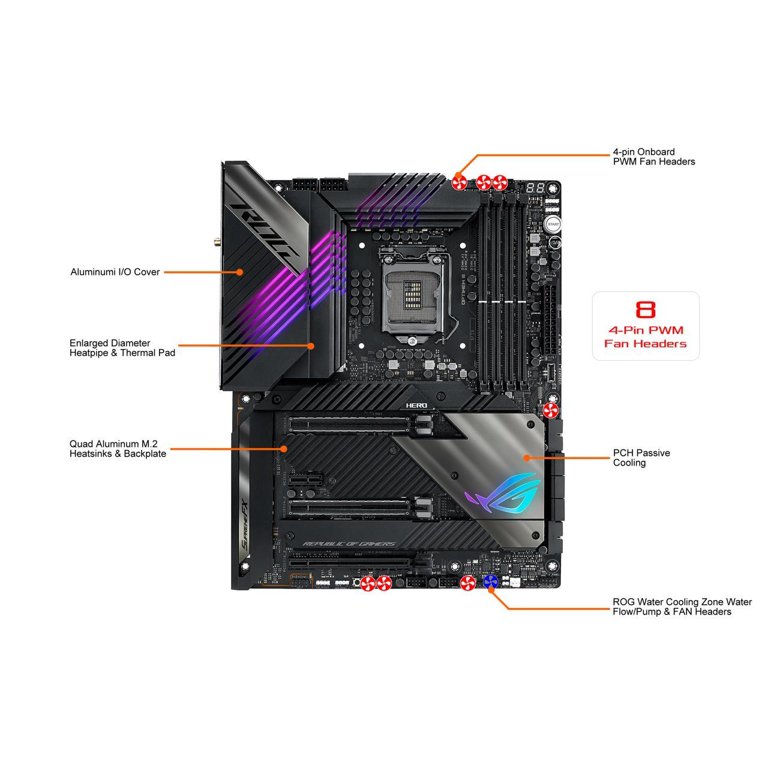 ASUS ROG Maximus XIII Hero (WiFi 6E) Z590 LGA 1200 (Intel 11th