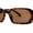 Tortoise Brown, variant on Womens Mod Oval Retro Narrow Rectangle Plastic Sunglasses All Black