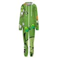 thumbnail image 4 of Invader Zim Unisex Onesie Pajamas Zipper Jumpsuit Hooded One Piece Sleepwear for Family Mens Womens, 4 of 8