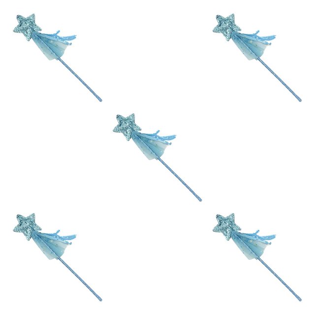 Vogacara Gato Teaser Brillo Estrella de cinco puntas Hermoso disfraz de Navidad Varita de niña Cumpleaños Vestirse Diseño lindo Angel Stick Azul Type1 NO1 Vogacara CBP384636