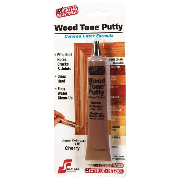 Staples Wood Tone Red Mahogany / Cherry Wood Putty 1.05 oz. Walmart