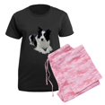 thumbnail image 5 of CafePress - Black And White Border Collie Pajamas - Women's Short Sleeve Print T-Shirt and Pants Dark Cotton Pajama Set, 5 of 7