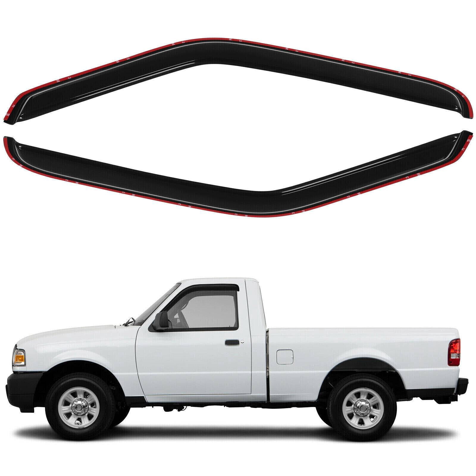 EGOESWELL 192083 Acrylic In-Channel Side Window Deflectors for Cars - Interior Mount Vent Visors & Rain Guards, Seamless Wind Noise Reduction, Enhanced Weather Protection, 2Pcs