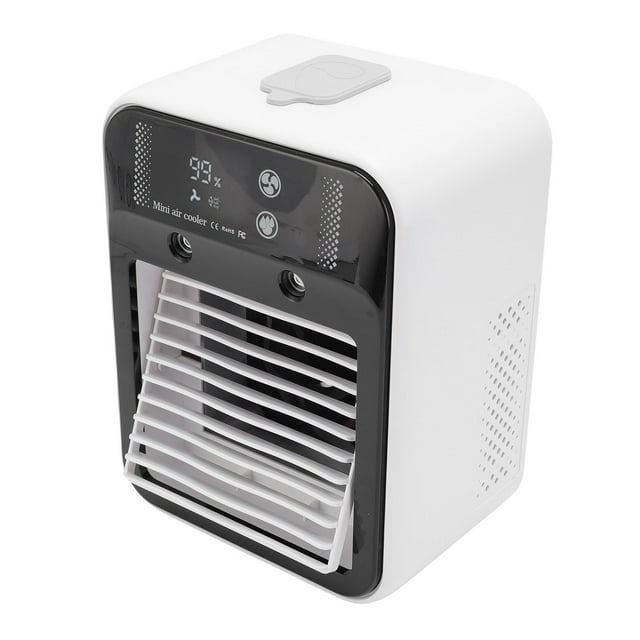 Enfriador De Aire De Escritorio, Enfriador De Aire Portátil Con Pantalla Digital Recargable Por USB De Poco Ruido, 2 Modos Para Trabajar