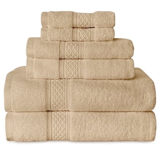 Superior Zero Twist 12-Piece Cotton Face Towel Set, Waffle Border
