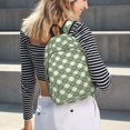 thumbnail image 5 of Balery Daisy Plaid Green Mochila Clásica Impresa Básica para Viaje, Mochila Escolar Resistente al Agua, Mochila de Lona con Correas Ajustables-Small, 5 of 5