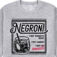 thumbnail image 3 of Instant Message - How to Make a Negroni Prosecco - Men's Crew Neck Fleece Pullover, 3 of 6