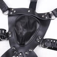 thumbnail image 4 of Qarigey Lencería Sexy para hombre, ropa interior de cuero PU ahuecada para adultos, arnés de inferior, ropa interior, disfraz de Cosplay, Disfraces de disfraces Tipo 1, 4 of 6
